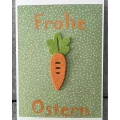 Schöne Osterkarte, Handarbeit mit Umschlag