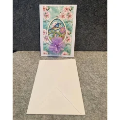 Schöne Osterkarte, Handarbeit mit Umschlag