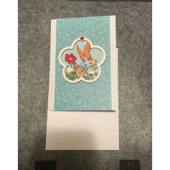 Schöne Osterkarte, Handarbeit mit Umschlag