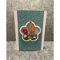 Schöne Osterkarte, Handarbeit mit Umschlag