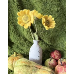 Schöne Sonnenblume Sonnenblumenstrauß Wollfilz Herbstdeko Erntedankfest