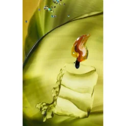 Schöne Vorweihnachtszeit   Original Encausticmalerei, Unikat mit Passepartout - Design  Ulrike Kröll