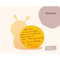 Schnecke Einladungskarte Bastelset  | Schnecken Geburtstag | Schnecke mit Haus