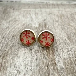 Schneeflöckchen Ohrringe - Geschenk für Mädchen