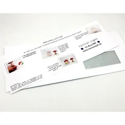 Schneeflöckchen Weißröckchen Gedicht auf Transparentpapier Lichthülle in schwarz-weiß