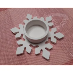 Schneeflocke | Teelichthalter | Kerze | Geschenkidee | Dekoration