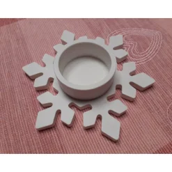 Schneeflocke | Teelichthalter | Kerze | Geschenkidee | Dekoration