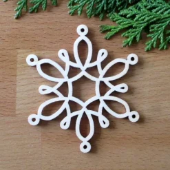 Schneeflocke Alaska aus Holz