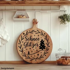 Schneeglitzer Winter Aufkleber Fensterbild für die Weihnachts- und Adventszeit