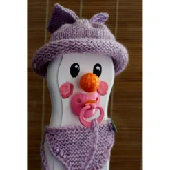 Schneemann BABY-GIRL SNOWMAN Geschenk  zur Taufe Geburt Mitbringsel zur Babyparty Kinderzimmerdeko