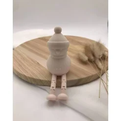 Schneemann Deko Figur aus 3D-Druck (PLA) mit Gelenkbeinen – Weihnachtsdekoration