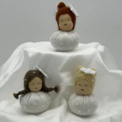 Schneemädchen Mini - Blumenkind - Jahreszeitentisch - Winter - Frühling