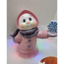 Schneemädchen mit Flocke