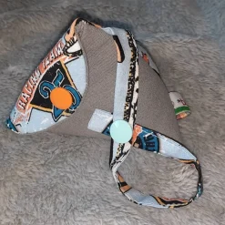 Schnullertasche mit Druckknopf, Pyramidentasche