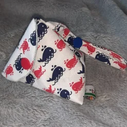 Schnullertasche mit Druckknopf, Pyramidentasche