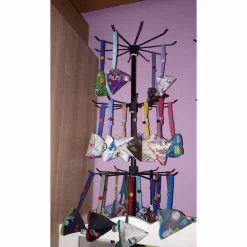 Schnullertasche mit Druckknopf, Pyramidentasche