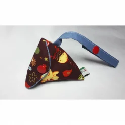 Schnullertasche mit Druckknopf, Pyramidentasche