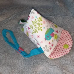 Schnullertasche mit Druckknopf, Pyramidentasche