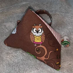 Schnullertasche mit Druckknopf, Pyramidentasche