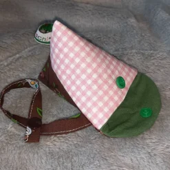 Schnullertasche mit Druckknopf, Pyramidentasche