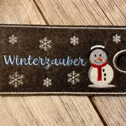 Schokohülle Weihnachten aus Filz, Geschenkverpackung, Schokoladenhülle Weihnachten, Tafel Schokolade, Kleinigkeit