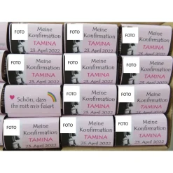Schokolade als Gastgeschenk für jeden Anlass Kommunion Konfirmation