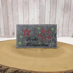 Schokoladenhülle aus Filz | Geschenkverpackung für Schokolade | Schokohülle Weihnachten | Nachhaltige Verpackung