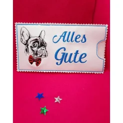 Schokoladenhülle, geschenkhülle, Verpackung wiederverwendbar, franz Bulldogge, Motivation, bully Frenchie