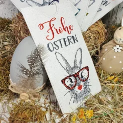 Schokoladenhülle zu Ostern aus Glitzer - Kunstleder in verschiedenen Farben