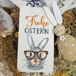 Schokoladenhülle zu Ostern aus Glitzer - Kunstleder in verschiedenen Farben