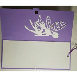 Schokoladenverpackung mit Kartenteil Elfe