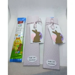 Schoko-Lollie in österlicher Verpackung - Goodie, Schlenkerhase- ein Mitbringsel!!
