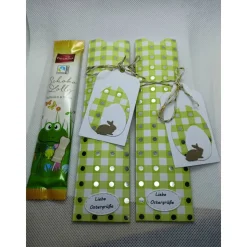 Schoko-Lollie in österlicher Verpackung - Goodie, Schlenkerhase- ein Mitbringsel!!