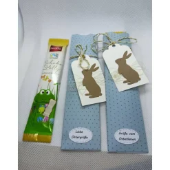 Schoko-Lollie in österlicher Verpackung - Goodie, Schlenkerhase- ein Mitbringsel!!