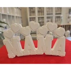 Schriftzug mit Herzen - MAMA - Muttertag - Geschenk -