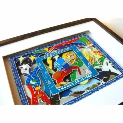 Schütze Sternzeichen personalisiertes geburtstagsgeschenk personalisierbar mit name geburtsdatum text 3D pop art Bild gerahmt geschenk spirituell geburtstag personalisiert