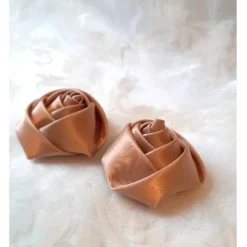 Schuhclips Beige 2er Set 