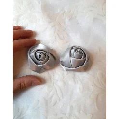 Schuhclips Grau 2er Set 