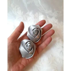 Schuhclips Grau 2er Set 