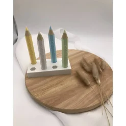 Schulanfang - Geldgeschenk zur Einschulung 3D Druck Buntstift Schulkind