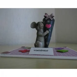 Schulanfang Geldgeschenk Mäuse Schultüte Mädchen – Einzigartige Tischdekoration zur Einschulung