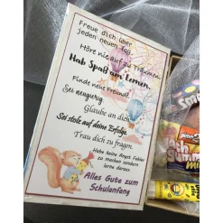 Schulanfang, Schulbox, Überraschung, 1. Schultag, fertige Geschenkbox, für Mädchen und Jungen