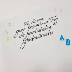 Schule Mädchen Geldgeschenkkarte Grußkarte Zuckertüte ABC Glückwunschkarte