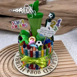 Schuleinführung, Einschulung, Geschenke zur Schuleinführung, Schultorte, Stiftetorte, Schulkind 2024