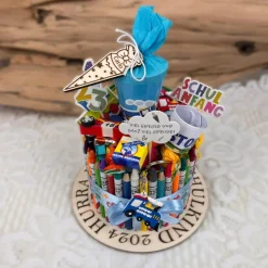 Schuleinführung, Einschulung, Geschenke zur Schuleinführung, Schultorte, Stiftetorte, Schulkind 2024