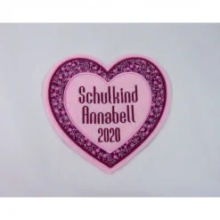 Schulkind Applikation mit Wunschnamen und Datum