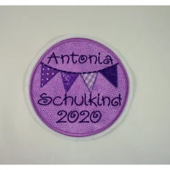 Schulkind Applikation, Schulanfang, Aufbügler