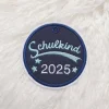 Schulkind Button - Aufnäher - Applikation - gestickt für Deine Schultüte, Patch für KInder