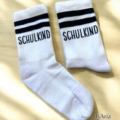 Schulkind Socken,Tennissocken, Personalisierbar, Strümpfe, Geschenkidee Einschulung