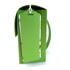 Schulranzen Schultasche aus Karton – Handgemachte Geschenkverpackung zur Einschulung (14,5 x 16 x 7,5 cm)